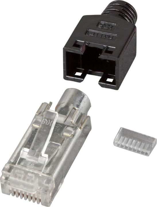 Produktbild EFB Elektronik Hersteller: HIROSE RJ45-Hirose Stecker STP, TM11 schwarz, 50 Stück, 3 Elemente, Cat.5e Bis 100 MH...