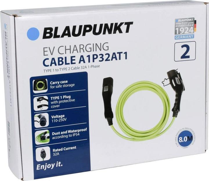 Actual product image Blaupunkt Ladekabel (Type 2, 7.40 kW, 32 A, 8 m)