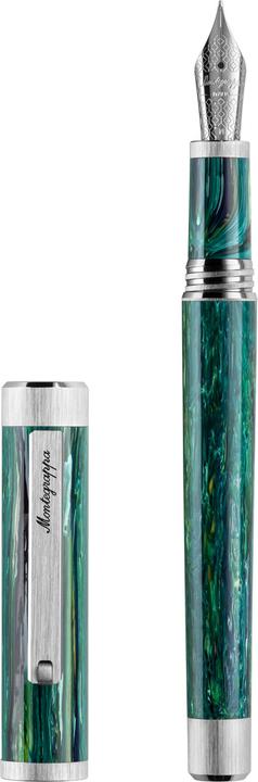 Produktbild Montegrappa Iszez3ip g10 mg Füllfederhalter, Zero Zodik Sagittarius, Palladium, Stahlfeder M