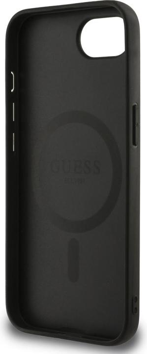 Actual product image Guess Case 4G Flowers Print MagSafe for iPhone 16e black (Apple iPhone 16e)