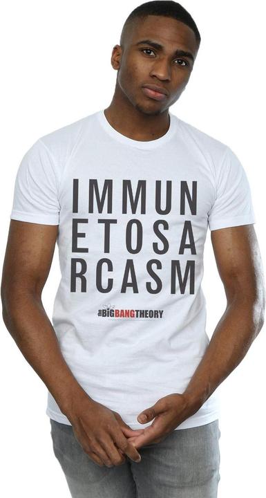Immagine prodotto Dam T-shirt homme "Immune al sarcasmo" (immunisé contre les sarcasmes) (XXL)