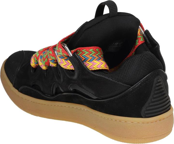 Produktbild Lanvin curb sneakers in leather and suede with multicolor laces (40)