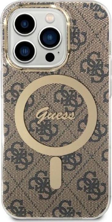 Immagine prodotto Guess Zestaw GUBPP14LH4EACSW Custodia+ caricatore iPhone 14 Pro 6.1" brązowy/marrone Custodia (Apple iPhone 14 Pro)
