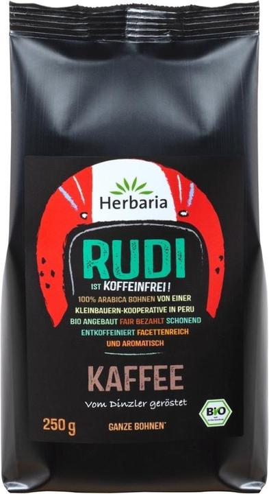 Herbaria Café Rudi décaféiné. haricot (Torréfaction foncée, 250 g)