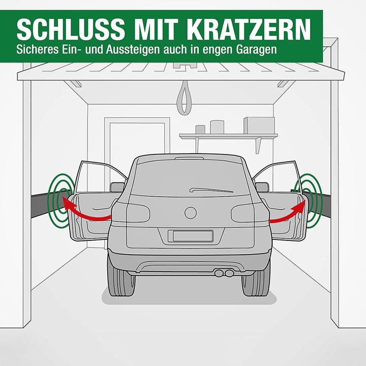 Actual product image Werkstein Garagenwand Stossschutz Selbstklebender Auto Türe Kollisionsschutz - Schwarz (2mx20cm)