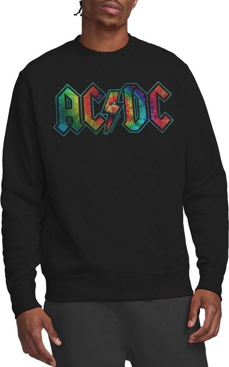 Actual product image AC/DC Unisex Adult Tie Dye Logo Sweatshirt (XL)