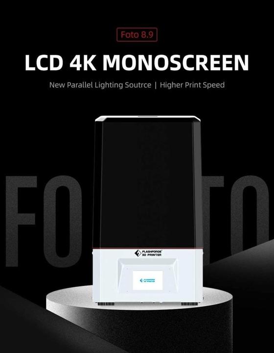 Actual product image FlashForge 3d printer Foto 8.9 LCD Mono