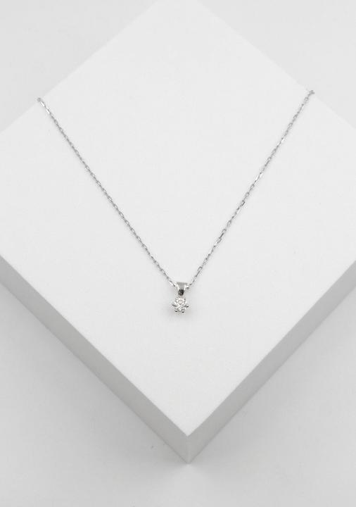 Immagine prodotto Muau Rimorchio (Oro bianco 750 diamante 0,02ct. 9x5 mm)