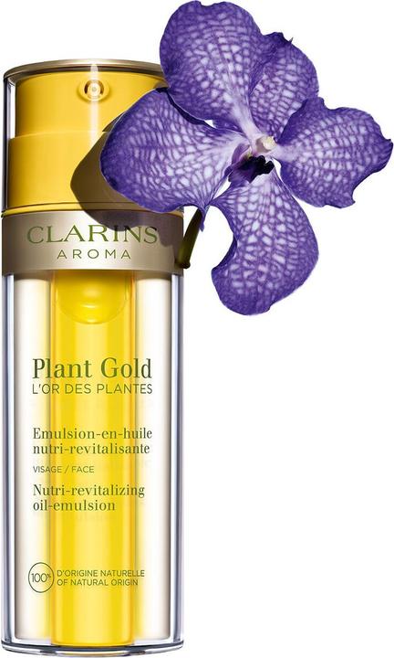 Immagine prodotto Clarins Aroma Plant Gold Emulsione Olio Nutriente Rivitalizzante (35 ml, Crema da giorno)