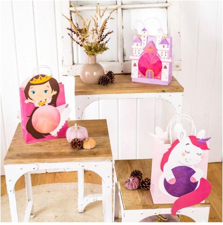 Produktbild Papierdrachen Laternen-Bastelset - Prinzessin - 3er Set