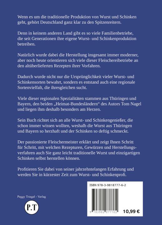 Produktbild Wurstrezepte aus Thüringen und Bayern (Deutsch, Tom Nagel, 2022)