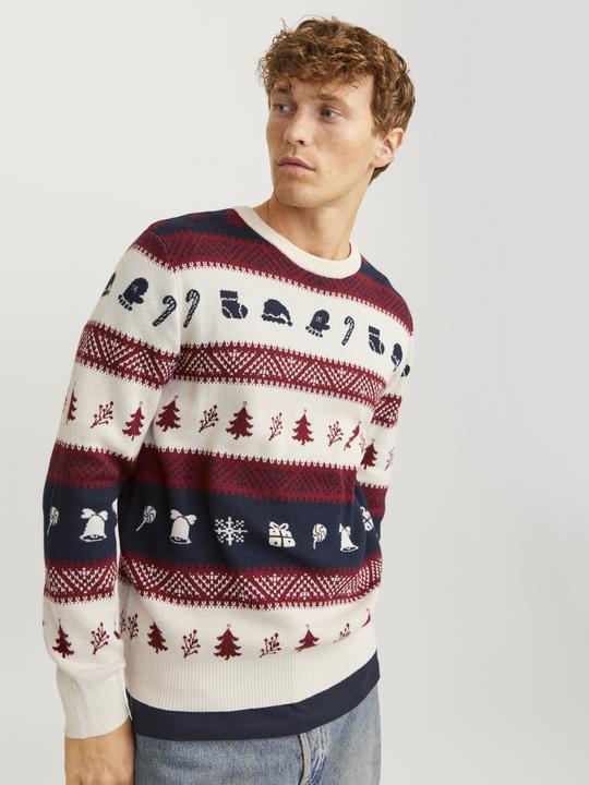 Image du produit Jack & Jones Jjxmas Snowball Knit Crew Neck (S)