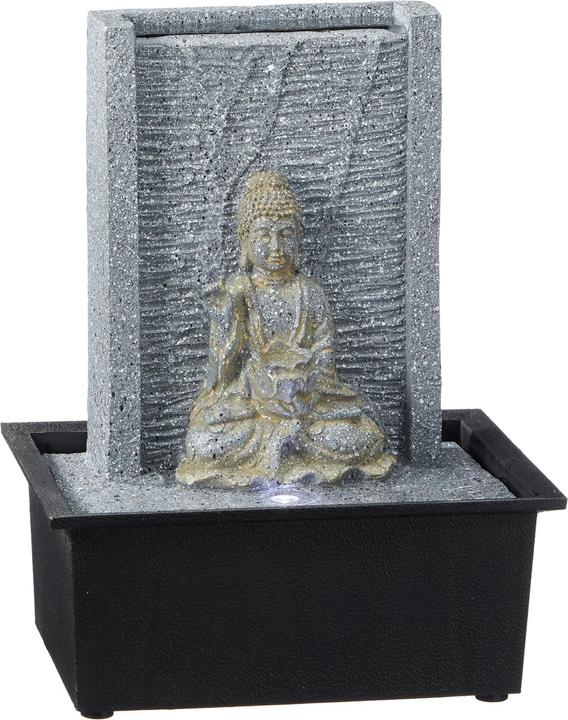 Actual product image Cepewa LED indoor fountain with Buddha figure