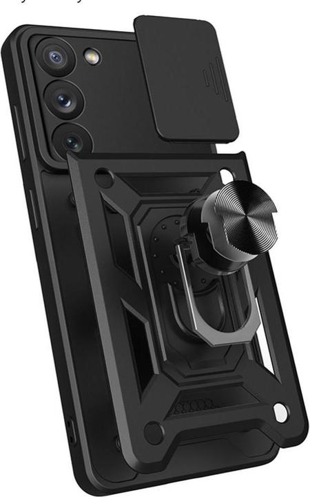 Produktbild Hurtel Hybrid Armor Camshield Hülle für Samsung Galaxy A34 5G gepanzerte Hülle mit Kameraabdeckung schwarz (Samsung Galaxy A34 5G)