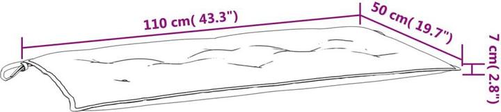 Produktbild VidaXL Silas (110 x 50 x 7 cm)