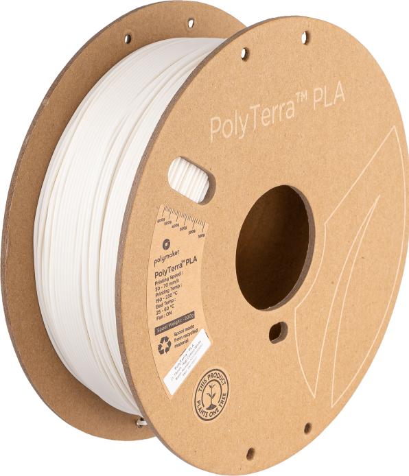 Produktbild Polymaker PolyTerra (PLA, 2.85 mm, 1000 g, Weiss)