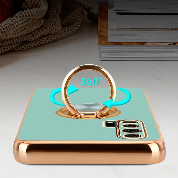 Actual product image Cadorabo Case for Honor 20 PRO in TPU with camera protection and ring LM089 Style (Honor 20 Pro)