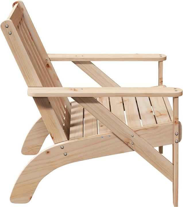 Produktbild VidaXL Adirondack-Gartenstuhl 75x77x77 cm Massivholz Kiefer Gartenstuhl Stuhl