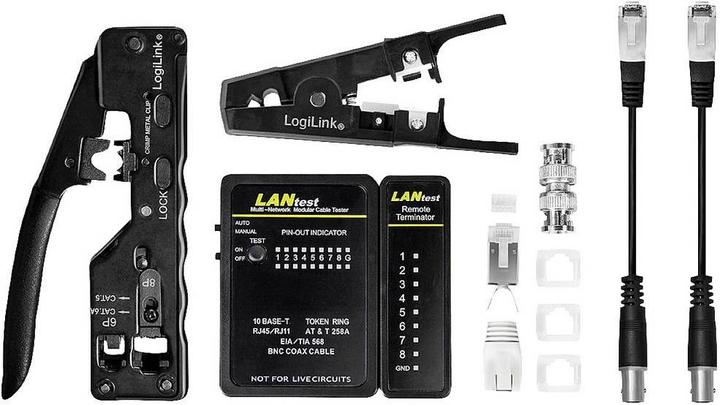 Produktbild LogiLink Netzwerk-Werkzeug-Set, 4-teilig (Werkzeug)