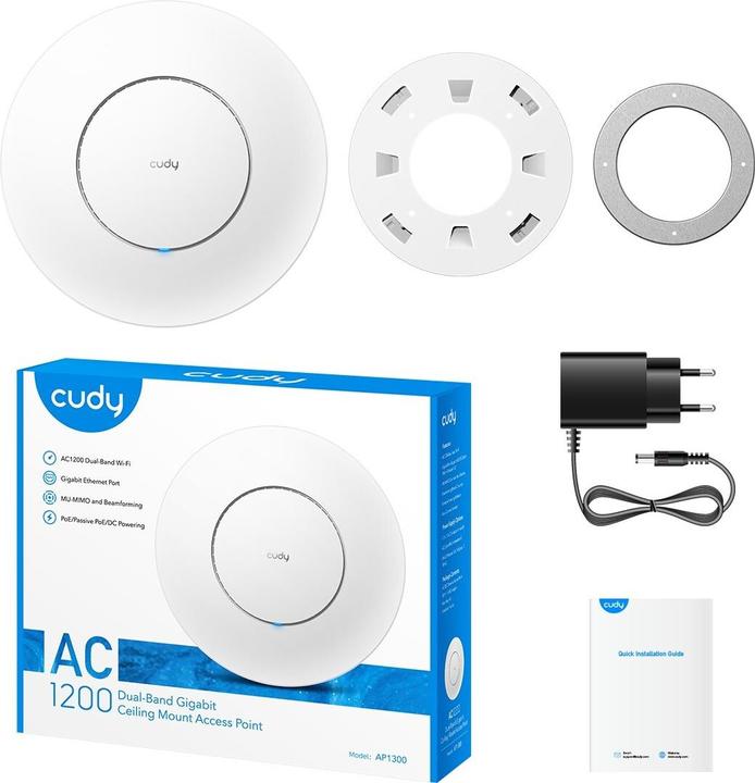 Actual product image Cudy AP1300 Gigabit AC1200 Access Point (867 Mbit/s)