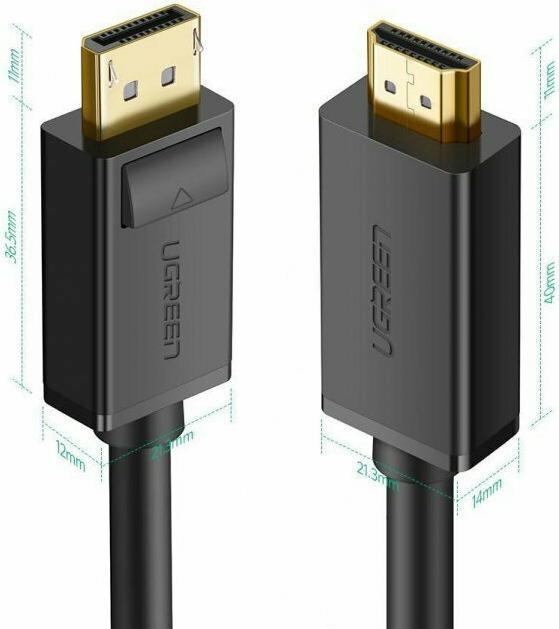 Image du produit Ugreen Display Port – HDMI (3 m, DisplayPort, HDMI)