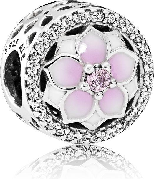 Pandora Charms/Beads Magnolia (Argent)