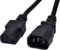 Actual product image RND Electronics IEC appliance cable IEC 60320 C14 - IEC 60320 C13 10m Black (10 m)
