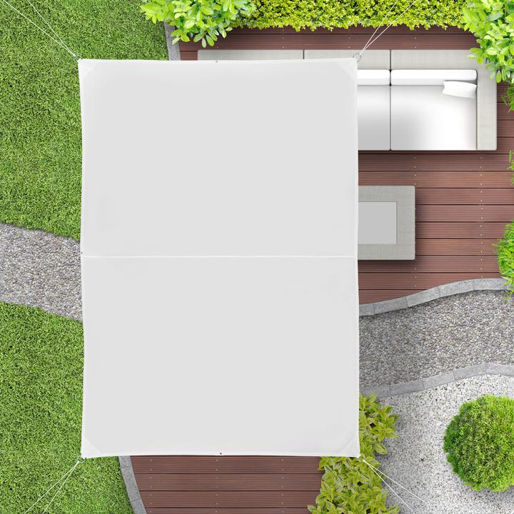 Actual product image Relaxdays White Rectangular Awning (400 x 200 x 0.5 cm)