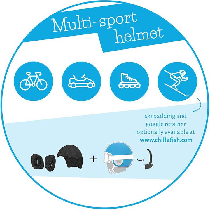 Actual product image Chillafish Bobbi children's bicycle helmet size S 51 - 55 cm head circumference (51 - 55 cm)