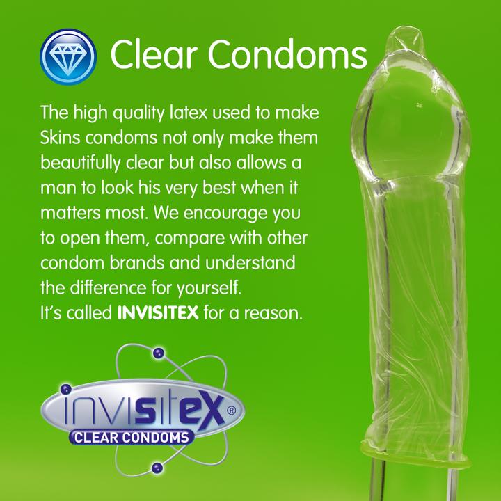 Actual product image Skins Mint" 4 condoms with fine mint aroma - without latex smell (4 pcs.)