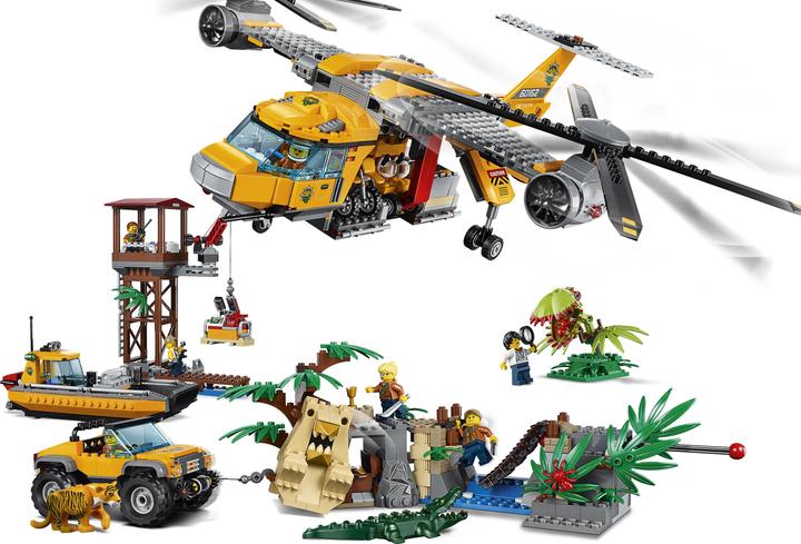 Immagine prodotto LEGO Elicottero Jungle Air Drop (60162, LEGO City)
