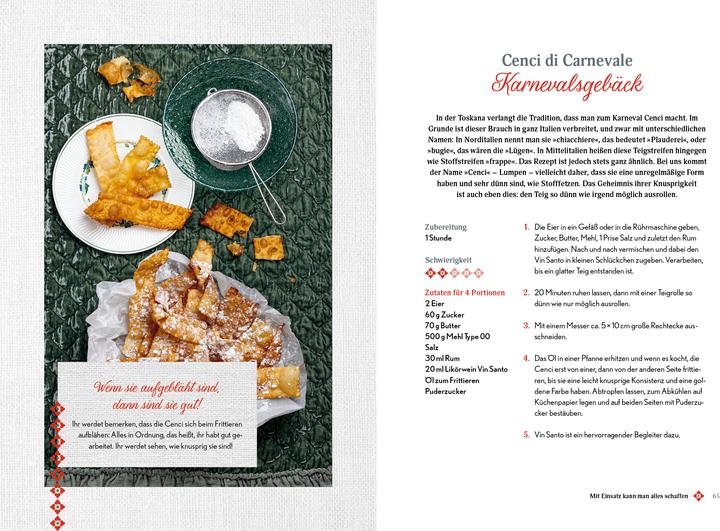 Nutritional values and ingredients Nonnas italienische Küche (German, Silvana Bini, @nonnasilviofficial, 2024)