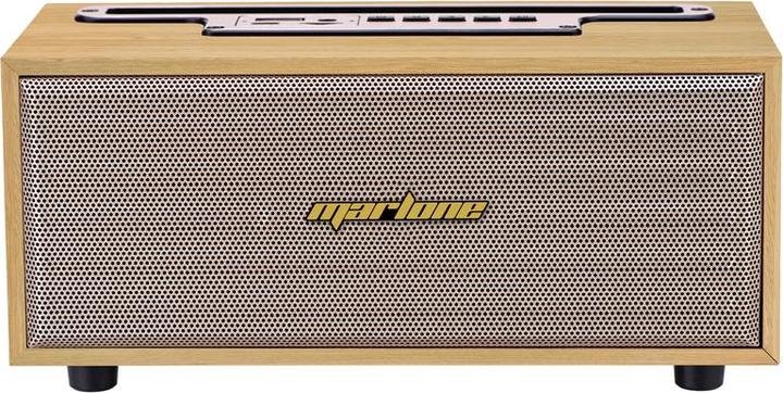 Actual product image Marlone Portable Bluetooth speaker 5.0 Chicago 8W made of beech wood (5 h, Rechargeable battery operated)