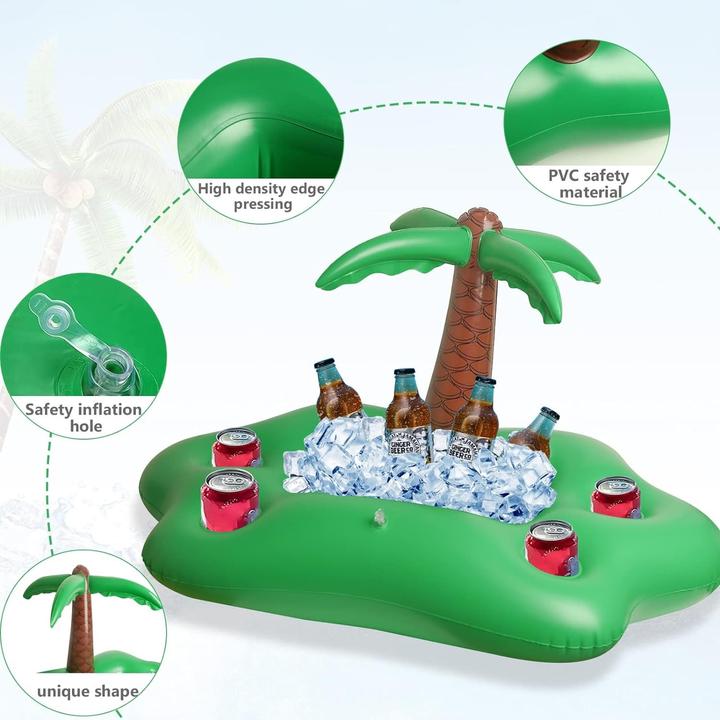 Produktbild Splash & Fun Aufblasbare Pool Getränkehalter Palme
