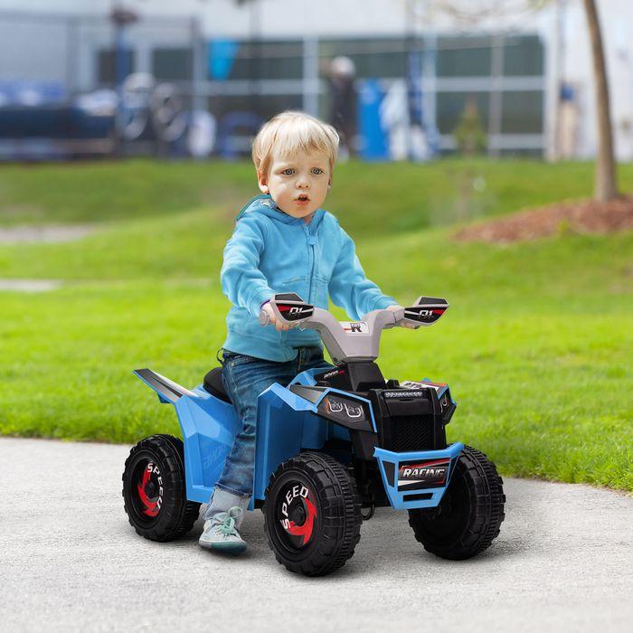 Produktbild Swisshandel24 Elektro Kinderquad, Elektroquad, Vorwärts-, Rückwärtsfunktion, 6V, 1,5-3 Jahre, 2,5 km/h, Blau (6 V)