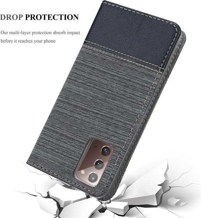 Produktbild Cadorabo Book Jeans Optik Cover (Samsung Galaxy Note 20)