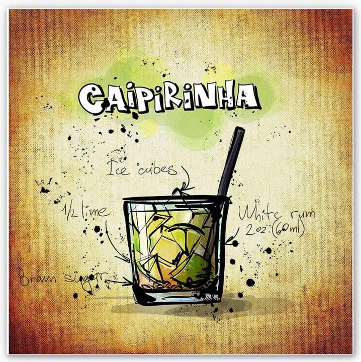 Produktbild Trenddeko Caipirinha - Rezept (30 x 30 cm)