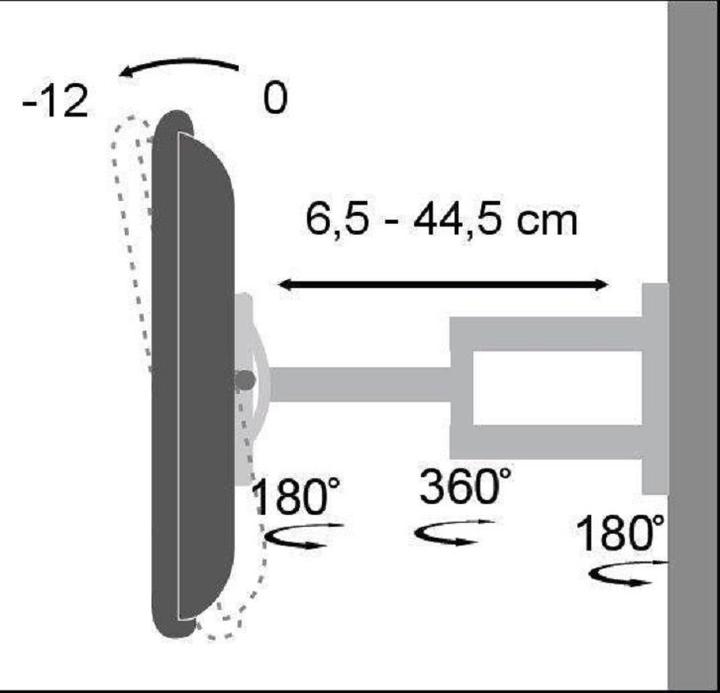 Produktbild Techly Klammer (Wand, 94", 25 kg)