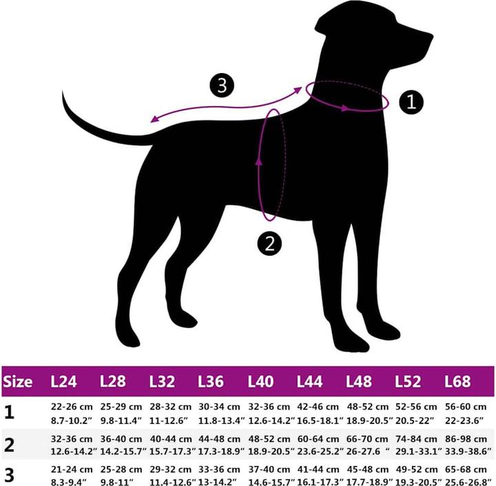 Actual product image VidaXL Dog coat with harness Waterproof Reflective (32, Dog coat)
