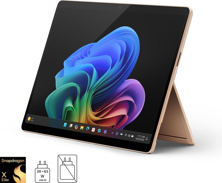 Produktbild Microsoft Surface Pro – Copilot+ PC (Netzteil separat erhältlich) – 11. Edition (13", Snapdragon X Elite X1E-80-100, 16 GB, 1000 GB, Ohne Tastaturlayout)