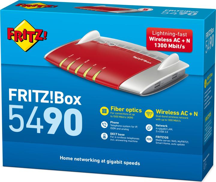 Actual product image AVM FRITZ!Box 5490 Fiber
