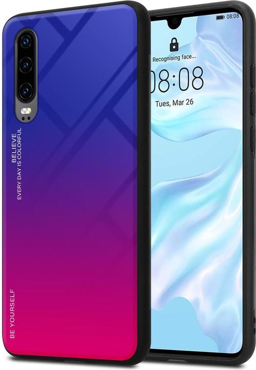 Actual product image Cadorabo TPU 2 colors glass cover (Huawei P30)