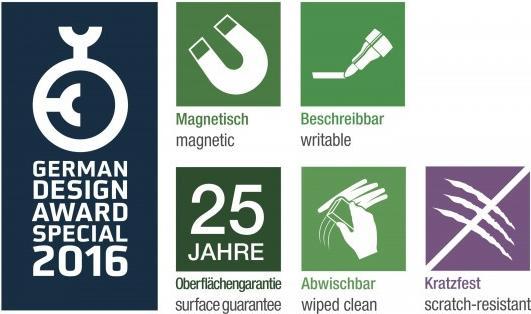 Actual product image Magnetoplan MAGNETOP. Design Whiteboard CC 12407CCliert 2200x1200mm (220 x 120 cm)