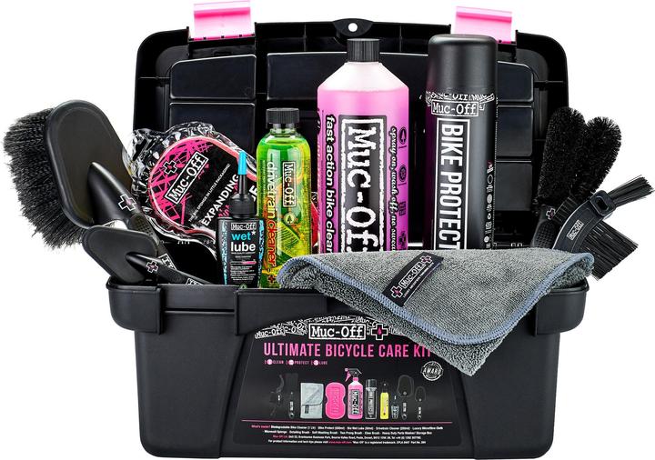 Immagine prodotto Muc-Off Kit Bicicletta Ultimate (1800 ml, Pulitore per biciclette, Detergente per catena, Lubrificante universale, Spugna, Set di cura)
