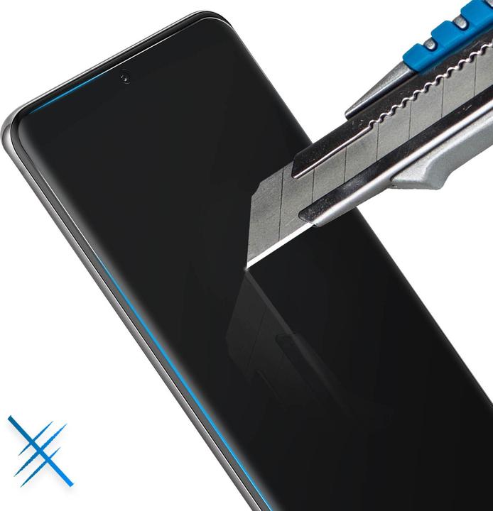 Actual product image Avizar Glass with liquid glue and UV light (1 Piece, Samsung Galaxy S20)
