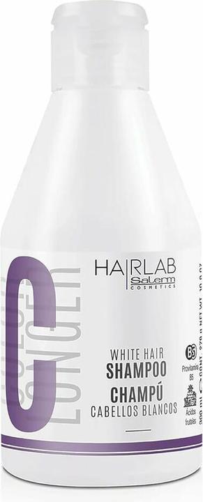 Immagine prodotto Salerm Shampoo per capelli bianchi e decolorati 300ml - Rimuove i toni gialli - Aggiunge lucentezza a (300 ml, Shampoo liquido)
