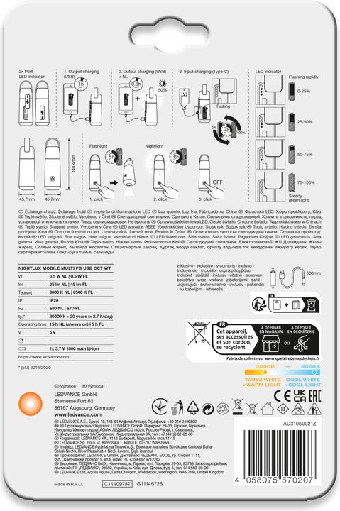 Produktbild Ledvance Nightlux Lantern Powerbank (45 lm)