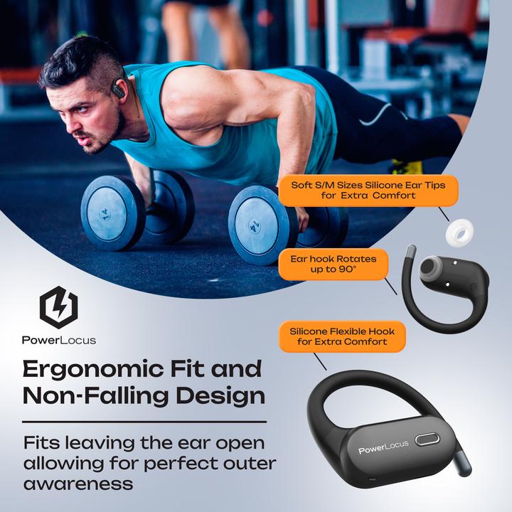 Produktbild PowerLocus Move Open Ear Bluetooth-Kopfhörer (6 h)