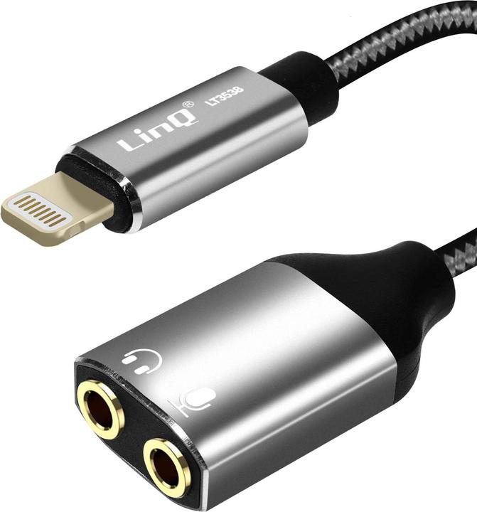 LinQ LT3538 Séparateur audio (Lightning, Jack 3.5mm)
