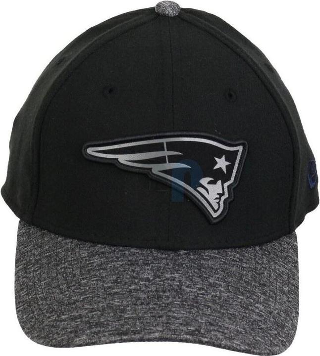 Actual product image New Era 39Thirty Cap - GREY New England Patriots noir (54, 55, 56, 57)